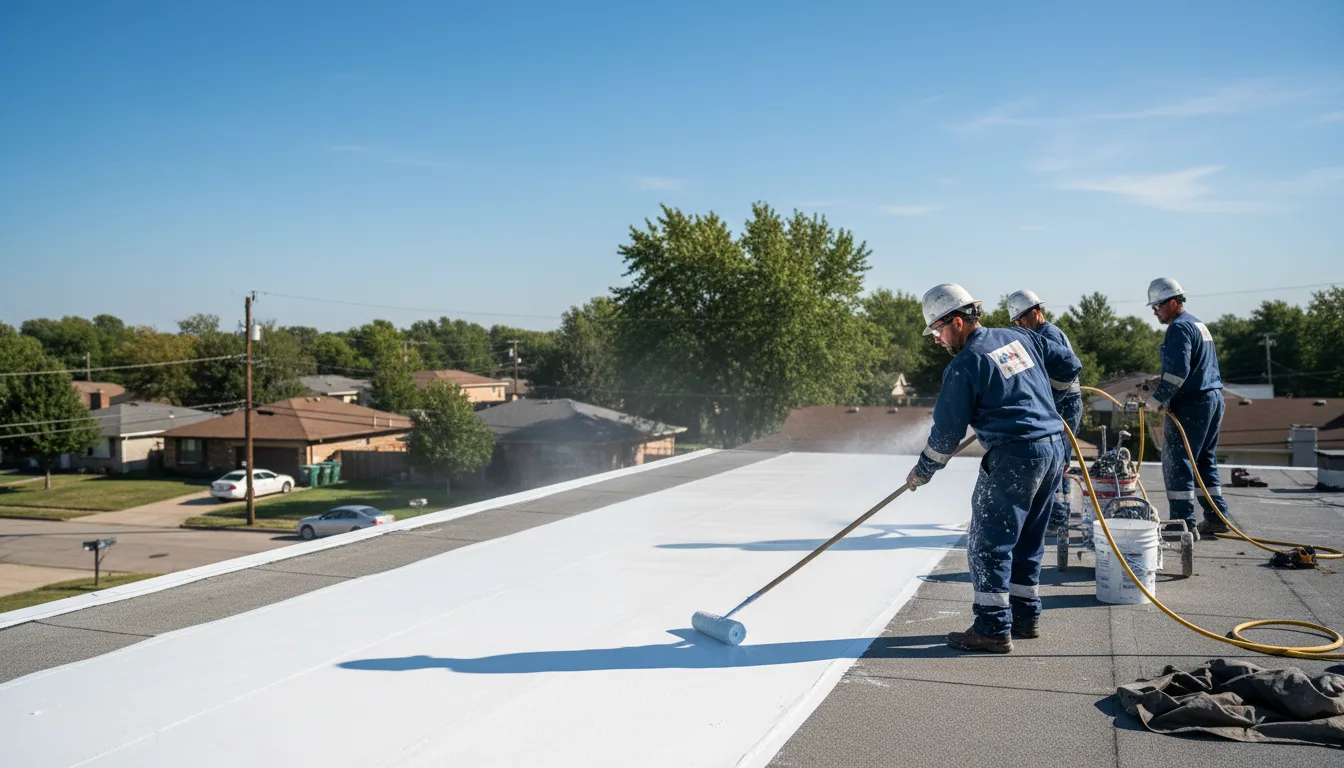 Commercial roof coating in Tintah, MN near me